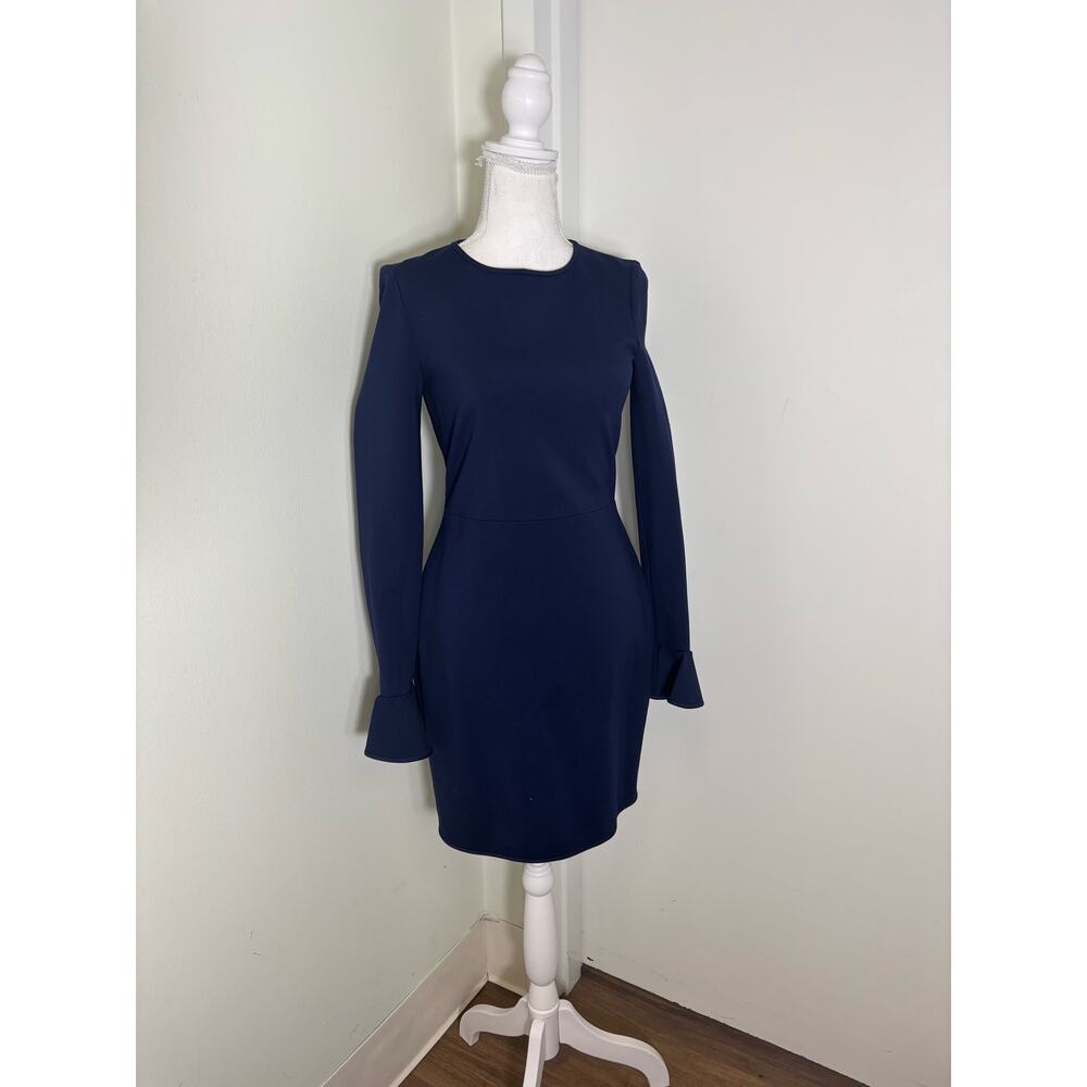 Black Halo Midnight Blue Midi Dress